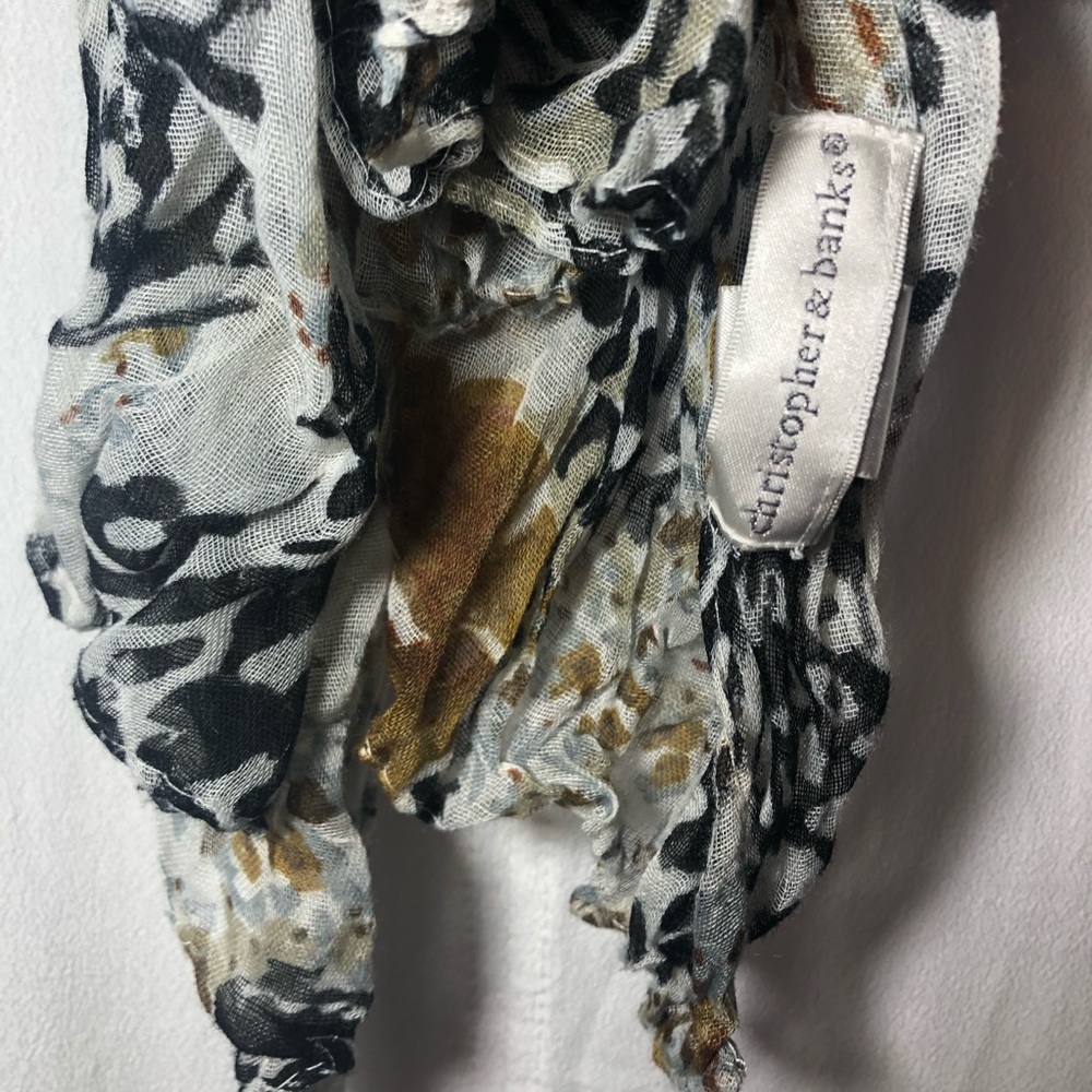 Christopher & Banks animal print scarf
